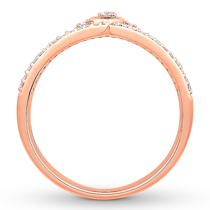 Main Image 2 of Emmy London Diamond Ring 1/6 ct tw Round-cut 10K Rose Gold