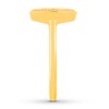 Diamond Hexagon Ring 1/10 ct tw Round-cut 10K Yellow Gold