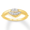 Thumbnail Image 1 of "Love" Diamond Ring 1/5 ct tw Round-cut 10K Yellow Gold