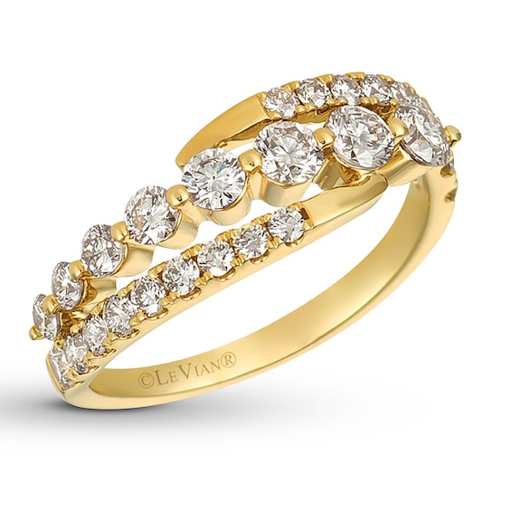 Le Vian Chocolate & Nude Diamond Ring 1-5/8 ct tw 14K Gold | Fashion Rings | Popular Styles 