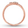Diamond Ring 1/5 ct tw Baguette & Round 10K Rose Gold