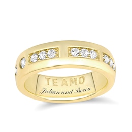 Morse Code TE AMO Ring (1 Line)