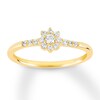 Diamond Promise Ring 1/4 ct tw Round-cut 10K Yellow Gold