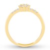 Diamond Promise Ring 1/4 ct tw Round-cut 10K Yellow Gold