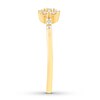 Diamond Promise Ring 1/4 ct tw Round-cut 10K Yellow Gold