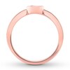 Black & White Diamond Ring 1/3 ct tw 10K Rose Gold