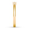 Diamond Ring 1/5 ct tw Pear & Round 10K Yellow Gold