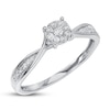 Diamond Engagement Ring 1/10 ct tw 10K White Gold