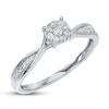 Thumbnail Image 1 of Diamond Promise Ring 1/10 ct tw 10K White Gold