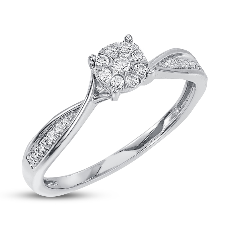 Diamond Promise Ring 1/10 ct tw 10K White Gold