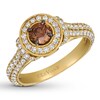 Le Vian Chocolate Diamond Ring 1-3/8 ct tw 14K Honey Gold