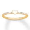 Signature Heart Diamond Ring 1/15 ct tw 10K Yellow Gold