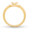 Signature Heart Diamond Ring 1/5 ct tw Round 10K Yellow Gold