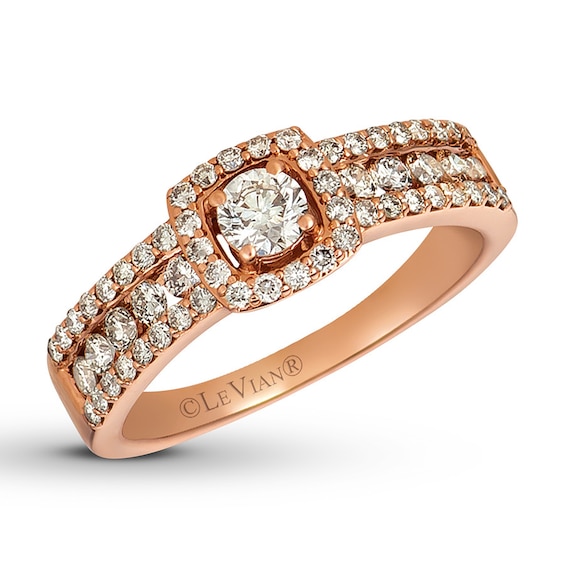 Le Vian Chocolate Diamond Ring 1 ct tw 14K Strawberry Gold - 23892906 - SterlingJewelers