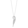 Thumbnail Image 1 of Hallmark Diamonds Wing Necklace 1/10 ct tw Sterling Silver 18"