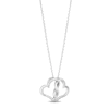 Thumbnail Image 1 of Hallmark Diamonds Heart Necklace 1/15 ct tw Sterling Silver 18"