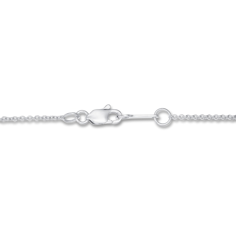 Main Image 3 of KAY Lab-Grown Diamonds Necklace 1/2 ct tw 14K White Gold 19" (F/SI2)