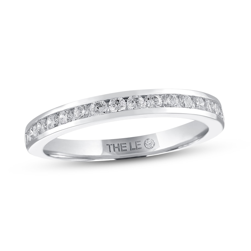 Main Image 1 of THE LEO Diamond Wedding Band 3/8 ct tw Round-cut 14K White Gold