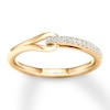 Love + Be Loved Diamond Ring 1/10 ct tw Round 10K Yellow Gold