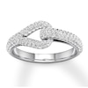 Love + Be Loved Diamond Ring 3/4 ct tw Round-cut 10K White Gold