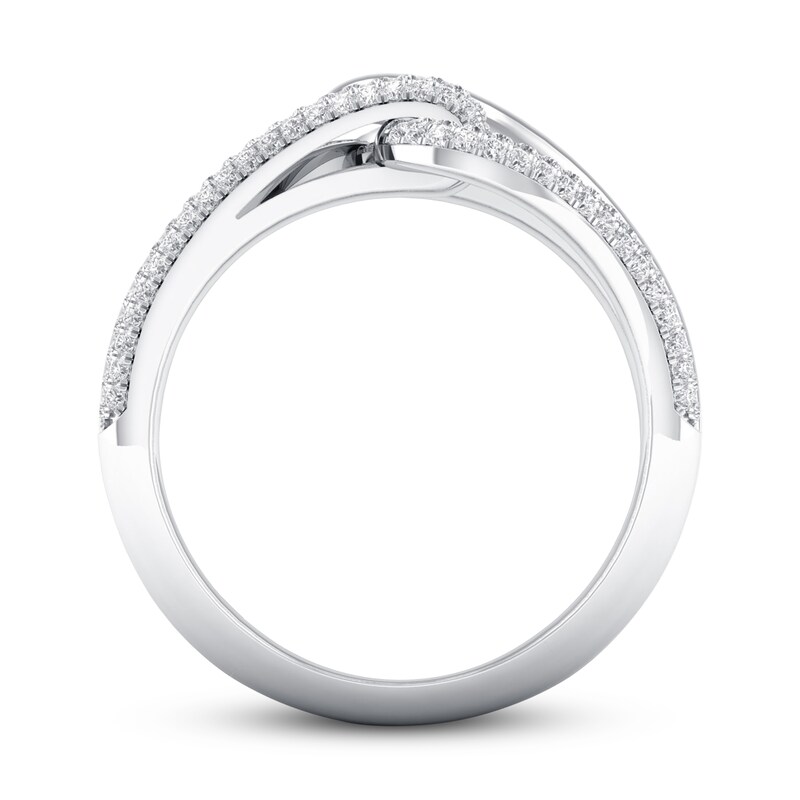 Love + Be Loved Diamond Fashion Ring 1/3 ct tw 10K White Gold