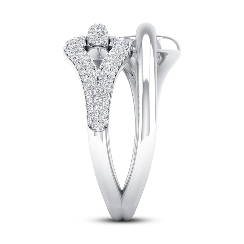 Love + Be Loved Diamond Fashion Ring 1/3 ct tw 10K White Gold