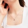 Thumbnail Image 3 of Hallmark Diamonds Paw Necklace 1/10 ct tw Sterling Silver 18"