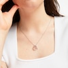 Thumbnail Image 3 of Hallmark Diamonds Intertwined Hearts Necklace 1/4 ct tw Sterling Silver & 10K Rose Gold 18”