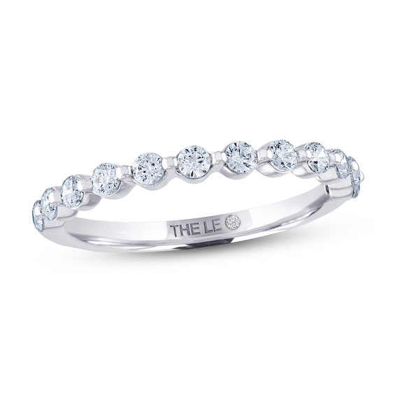 THE LEO Diamond Anniversary Ring 1/2 ct tw Round-cut 14K White Gold