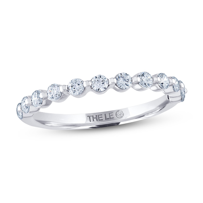 Main Image 1 of THE LEO Diamond Anniversary Ring 1/2 ct tw Round-cut 14K White Gold