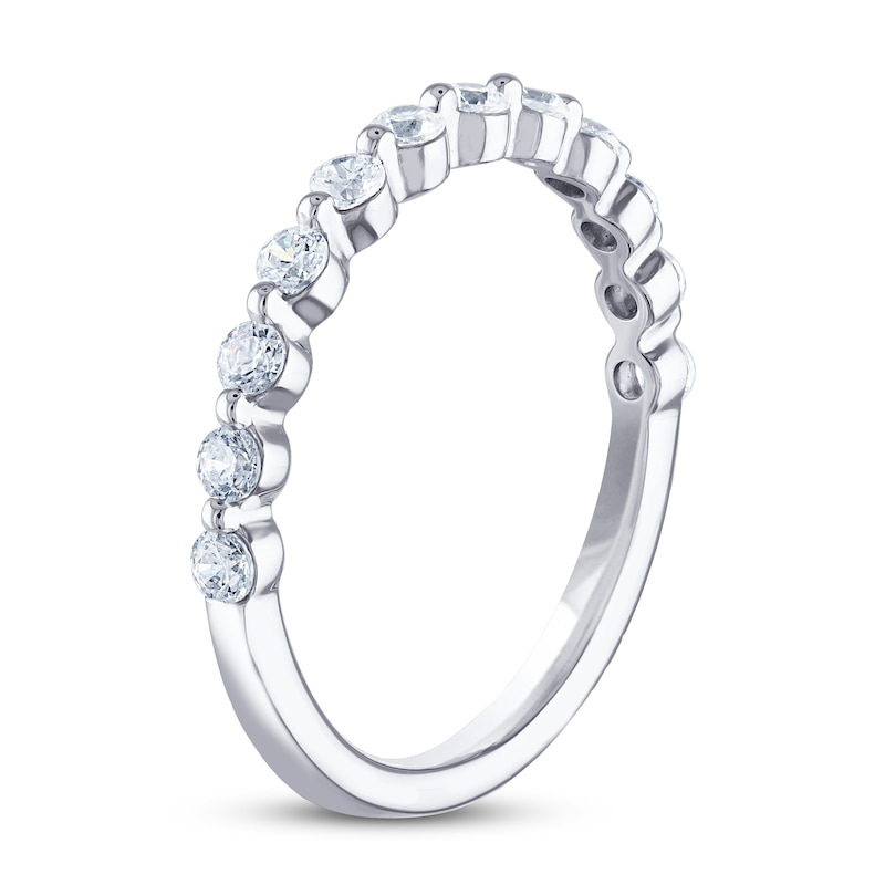 Main Image 2 of THE LEO Diamond Anniversary Ring 1/2 ct tw Round-cut 14K White Gold