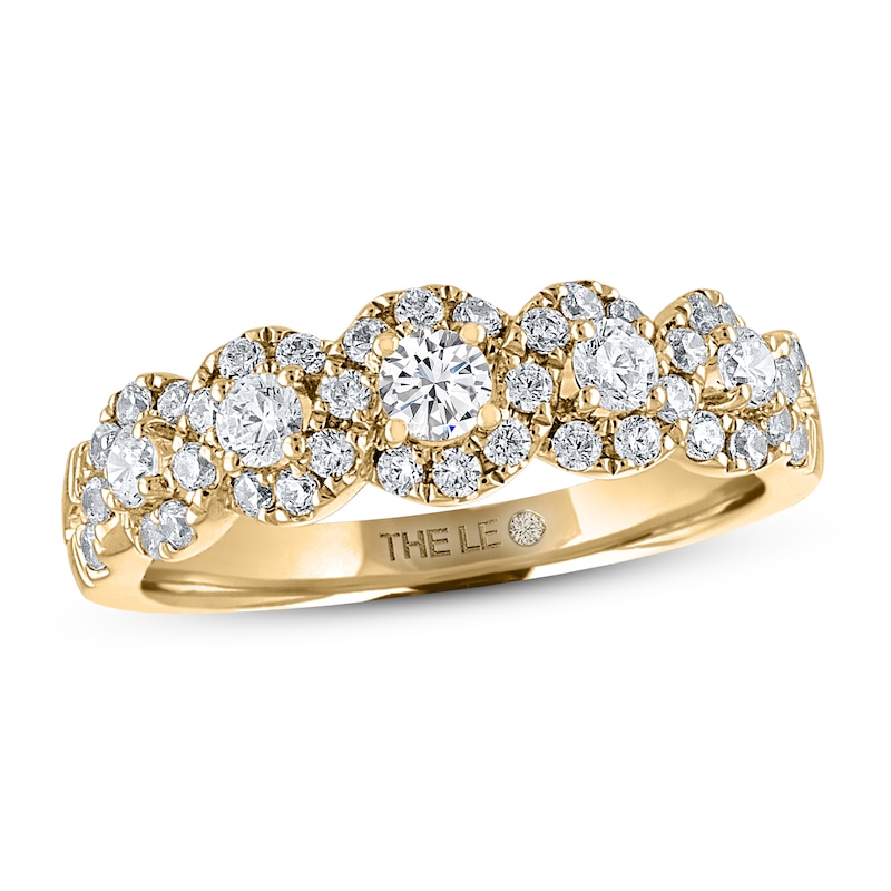Main Image 1 of THE LEO Diamond Anniversary Ring 3/4 ct tw Round-cut 14K Yellow Gold