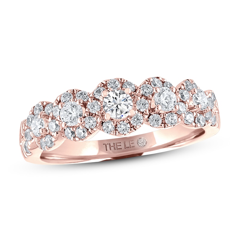 Main Image 1 of THE LEO Diamond Anniversary Ring 3/4 ct tw Round-cut 14K Rose Gold