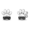 Disney Treasures 101 Dalmatians Black Diamond Earrings 1/10 ct tw Sterling Silver