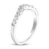 THE LEO Diamond Contour Anniversary Ring 1/2 ct tw Round-cut 14K White Gold