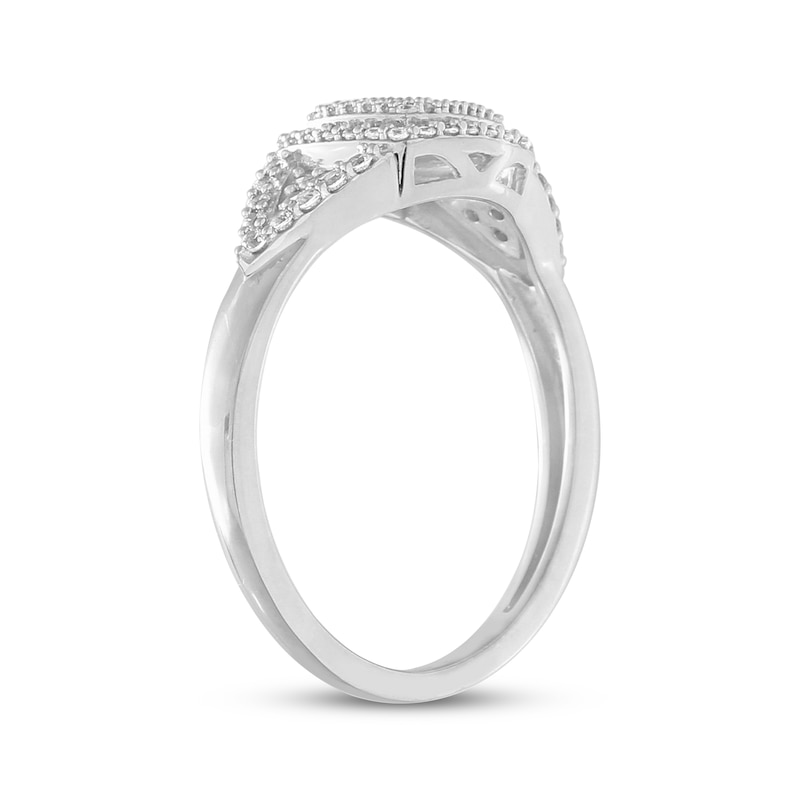 Diamond Fashion Ring 1/3 ct tw Round-cut 10K White Gold