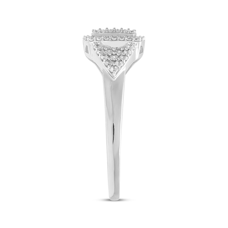 Diamond Fashion Ring 1/3 ct tw Round-cut 10K White Gold
