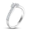THE LEO Diamond Contour Ring 1/2 ct tw Round-cut 14K White Gold