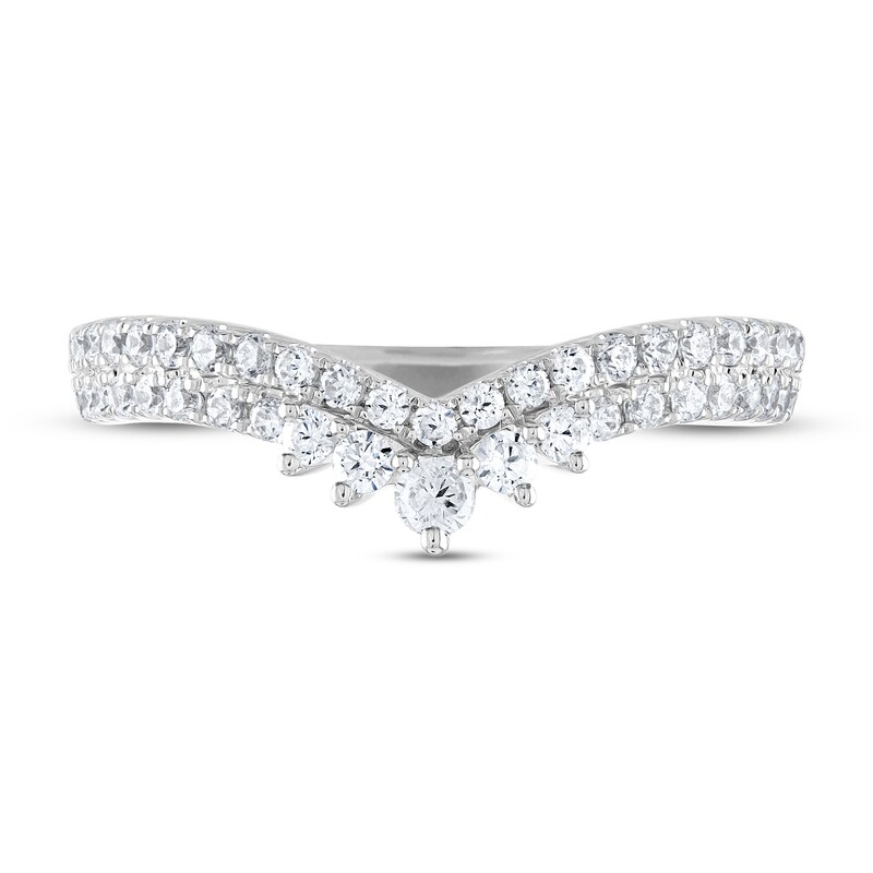 THE LEO Diamond Contour Ring 1/2 ct tw Round-cut 14K White Gold