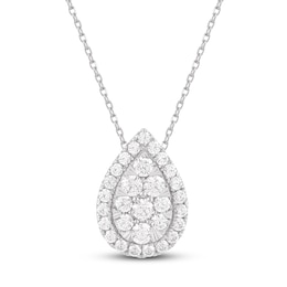 Lab-Created Diamonds by KAY Necklace 1 ct tw 14K White Gold 18&quot;