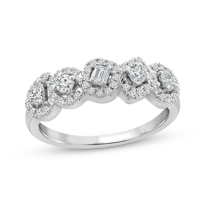 Diamond Ring 1/2 ct tw 10K White Gold