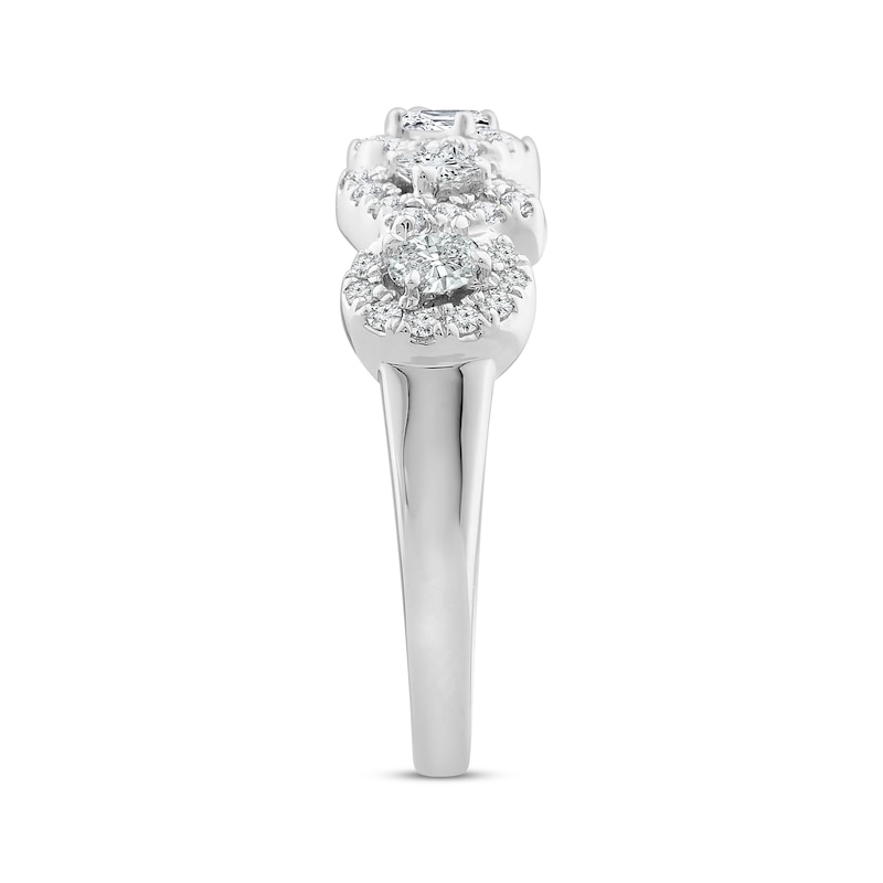 Diamond Ring 1/2 ct tw 10K White Gold