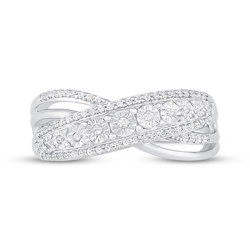 Main Image 2 of Diamond Ring 1/5 ct tw Round-cut Sterling Silver