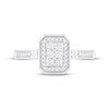 Thumbnail Image 1 of Diamond Long Cushion Ring 1/4 ct tw Round-cut Sterling Silver