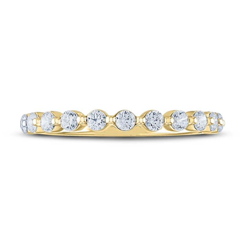 Main Image 3 of THE LEO Diamond Anniversary Ring 1/2 ct tw Round-cut 14K Yellow Gold