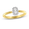 Thumbnail Image 0 of Forever Connected Diamond Ring 1/5 ct tw Princess & Round-cut 10K Yellow Gold