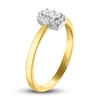 Thumbnail Image 1 of Forever Connected Diamond Ring 1/5 ct tw Princess & Round-cut 10K Yellow Gold