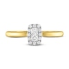 Thumbnail Image 2 of Forever Connected Diamond Ring 1/5 ct tw Princess & Round-cut 10K Yellow Gold