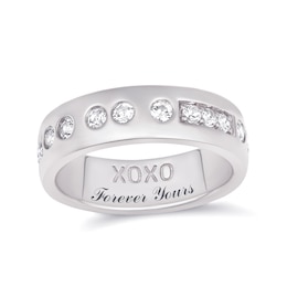Morse Code XOXO Ring (1 Line)