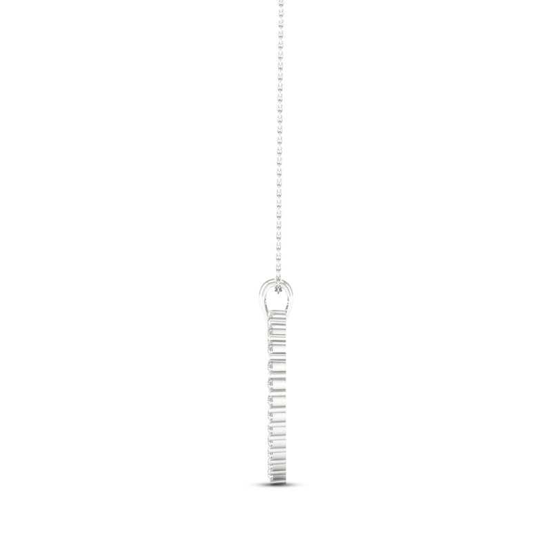 Main Image 3 of KAY Lab-Grown Diamonds Heart Necklace 1-1/2 ct tw Round-Cut 14K White Gold 18"